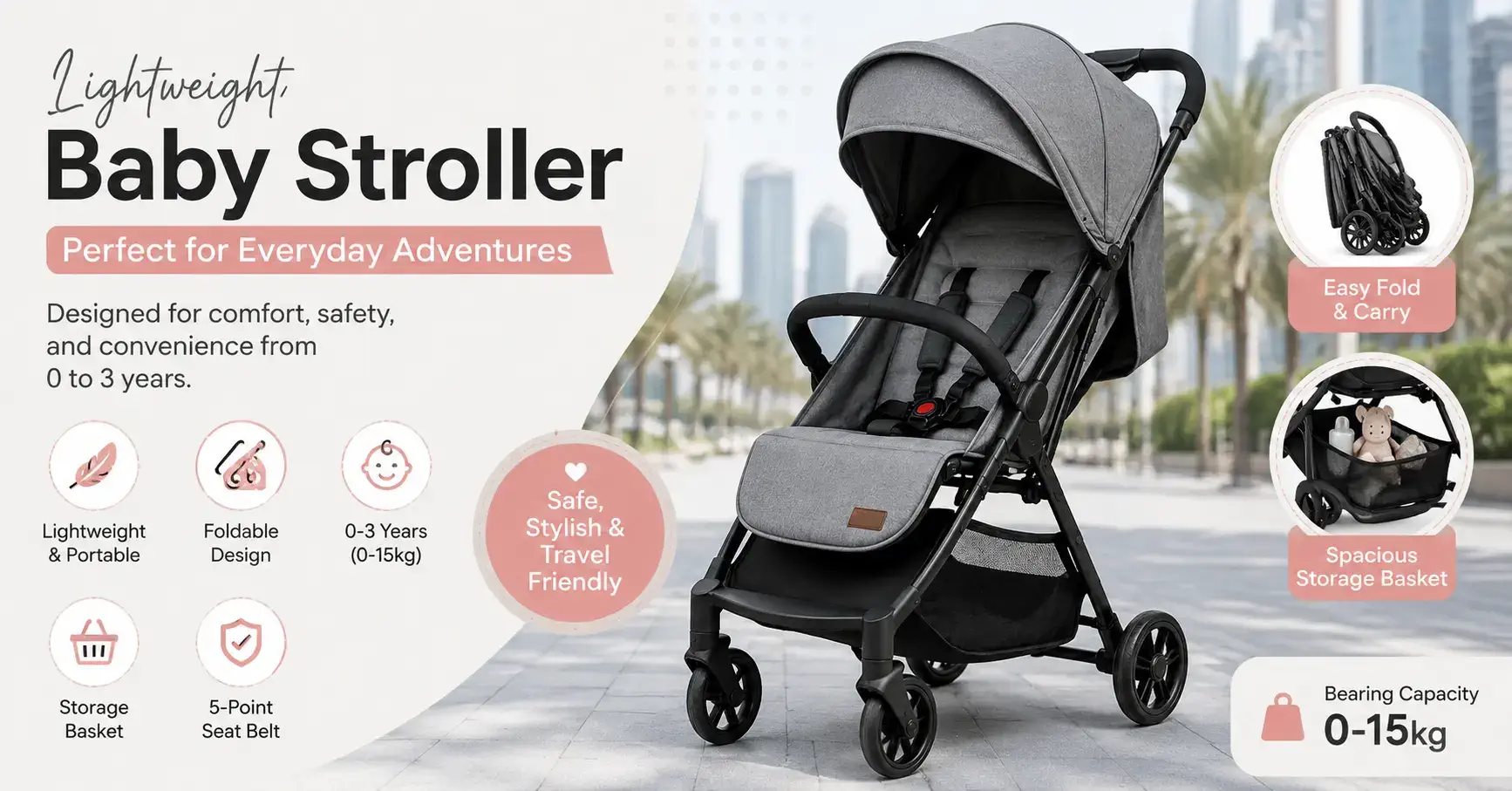 How to Choose the Right Baby Stroller for Everyday Life in Saudi Arabia