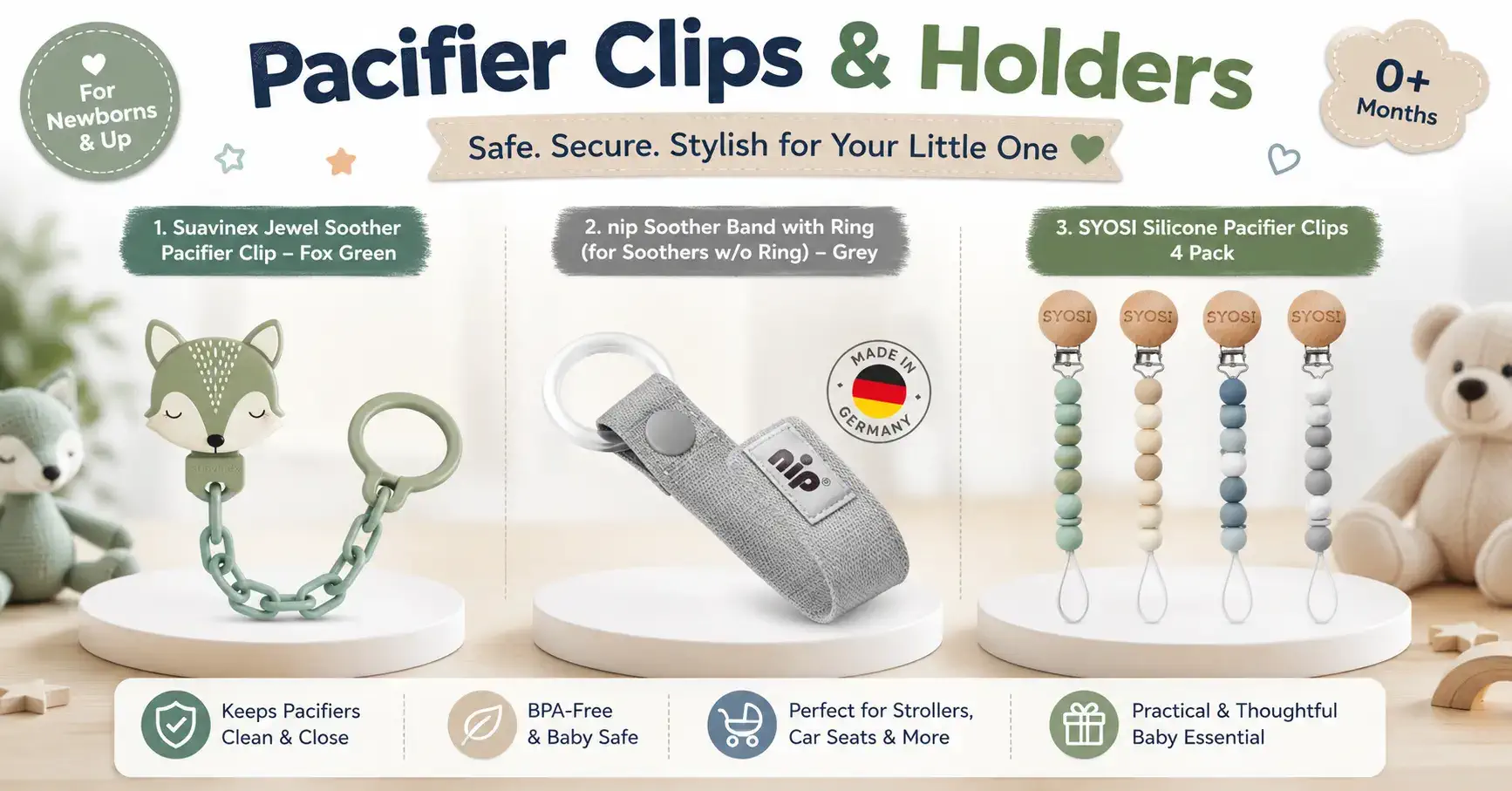 Best Pacifier Clip for Babies: Safe and Stylish Options
